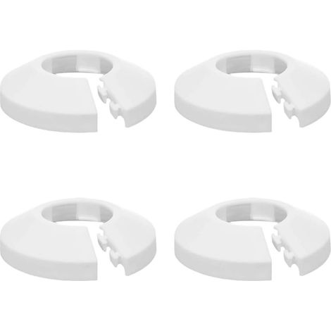 Set Mit 4 Rohrabdeckungen, Pp-kunststoff, 15 Mm Durchmesser, Für Heizkörper Und Heizgeräte