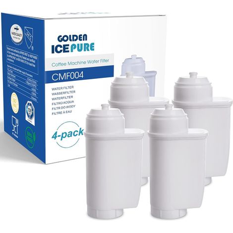 4-teiliges Wasserfilterset, Aktivkohle, Harz, Antikalk, Für Siemens Eq Kaffeemaschinen