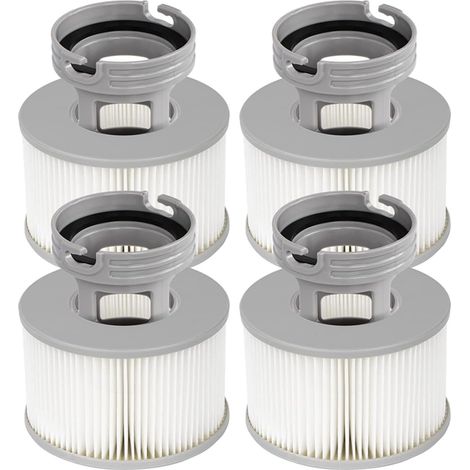 4er-pack Patronenfilter, Strapazierfähig, Plissiert, Mit Schraubadapter Für Mspa Hydromassage