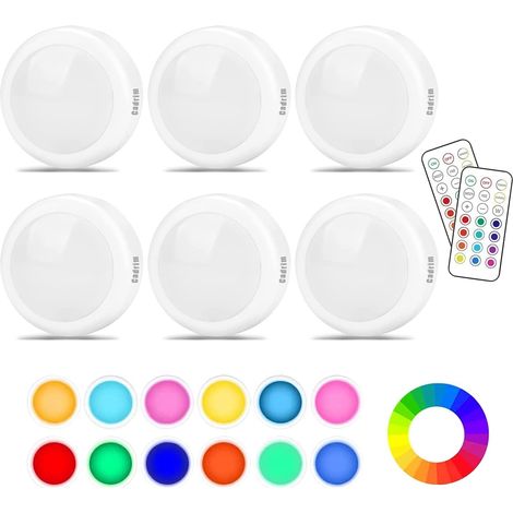 Schrankleuchten, Rgb-led, 13 Farben, Einstellbare Helligkeit, Fernbedienung, Küche, Schlafzimmer