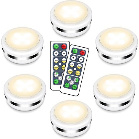 Puck-leuchten, Helligkeit Einstellbar, Kabellose Led-lampe, Fernbedienung, Für Küche/schlafzimmer