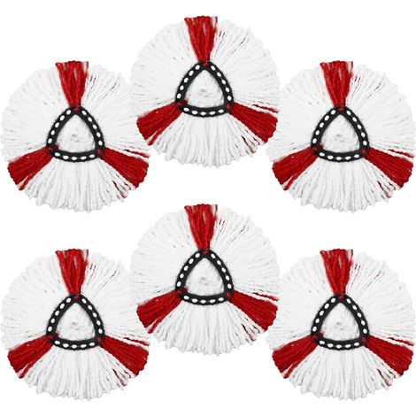 6-teiliges Moppkopf-set, Mikrofaser, Wasserabsorbierend, Kompatibel Mit Vileda Turbo, Bodenreinigung