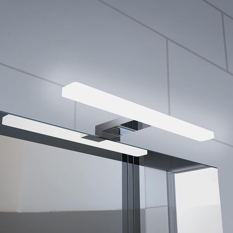 40 Cm Led-badezimmerspiegelleuchte, 8 W, 880 Lm, 230 V Ac, 3000 K Warmweiß, Schutzart Ip44, Verchromter Edelstahl