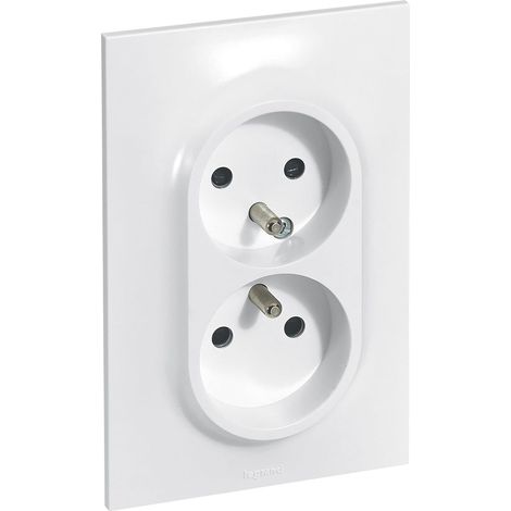 Doppelsteckdose Mit Erdung, Schraub- Oder Klauenbefestigung, Kindersicherung, Für Renovierungen Und Neuinstallationen