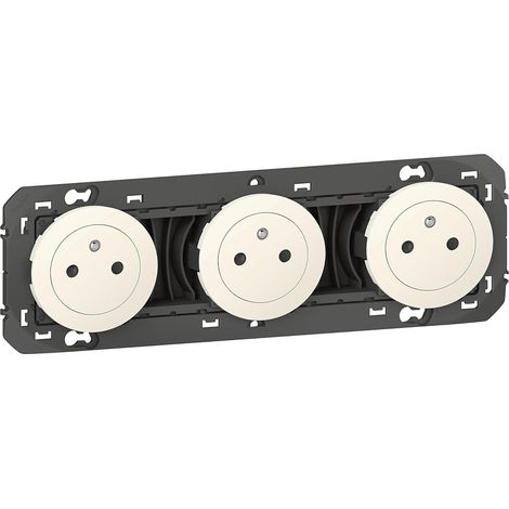 Dooxie Wandsteckdose, 2p+e 16a, Versenkbarer Sockel, Weiß, Für Wohnzimmer Und Büro