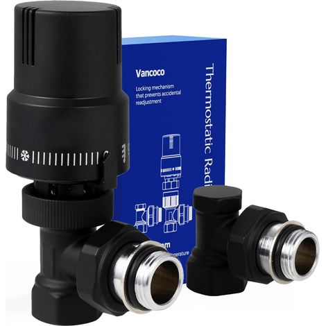 2-teiliges Thermostatventil-set, 1/2"-rückschlagventil, Flüssigkeitssensor, Frostschutzmittel, Heizkörper