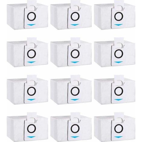 12 Staubsaugerbeutel, Kompatibel Mit Den Ecovacs Deebot Modellen X1 Omni, X1 E Omni, X1 Turbo Und T20 Omni. Ersatzbeutel Für Ecovacs Deebot Staubsauger.
