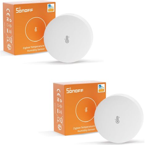 2er-pack Zigbee 3.0 Temperatur- Und Feuchtigkeitssensoren, ±0,2°c Genauigkeit, Komfortwarnungen, Für Smart Homes