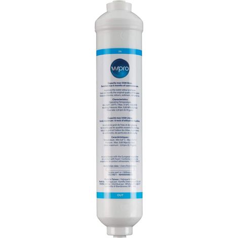 Wpro Usc100/1 Universal-wasserfilter, Kompatibel Mit Samsung Und Lg, Für Side-by-side-kühlschränke