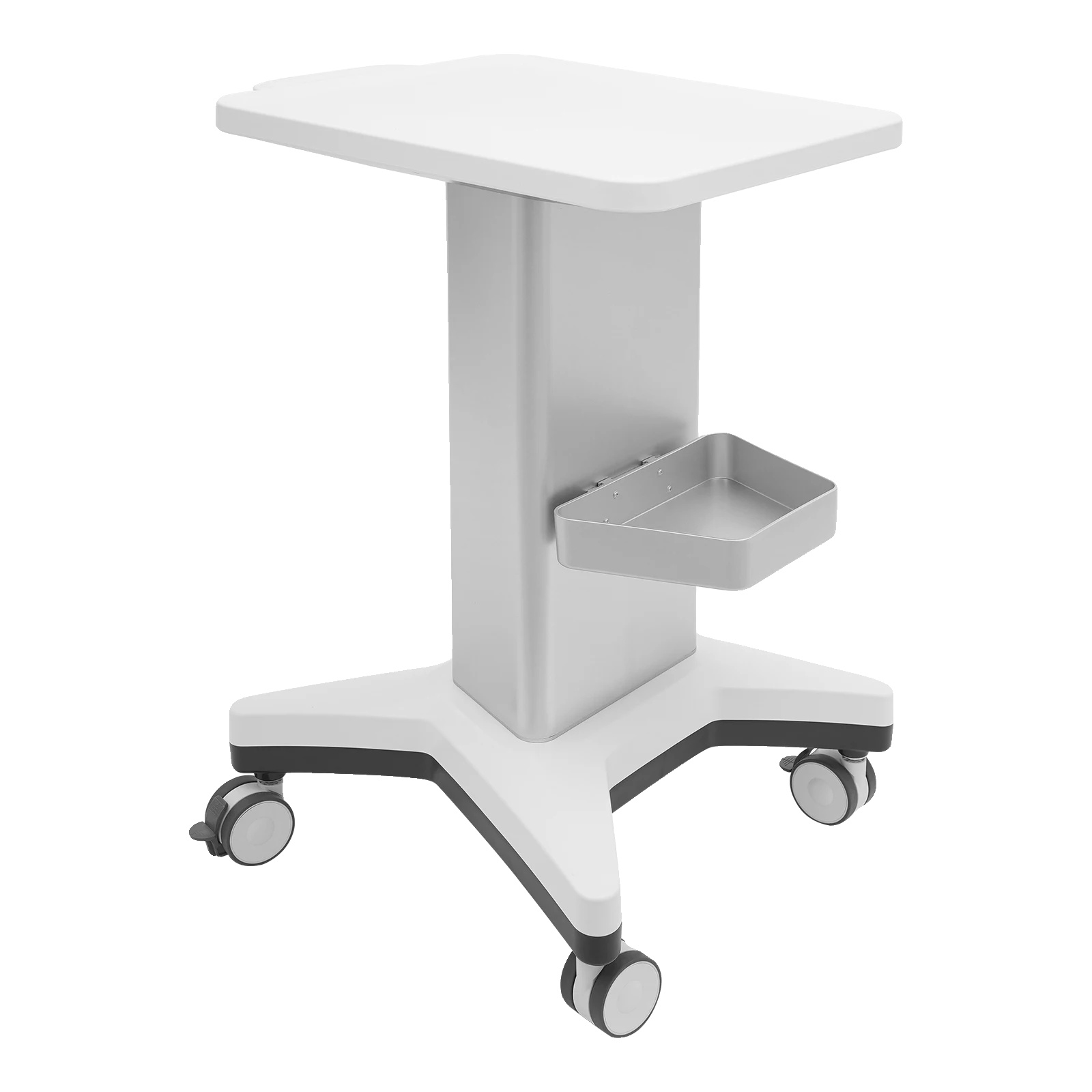 Servierwagen, Strapazierfähiges Material, Mühelose Mobilität, Weiß