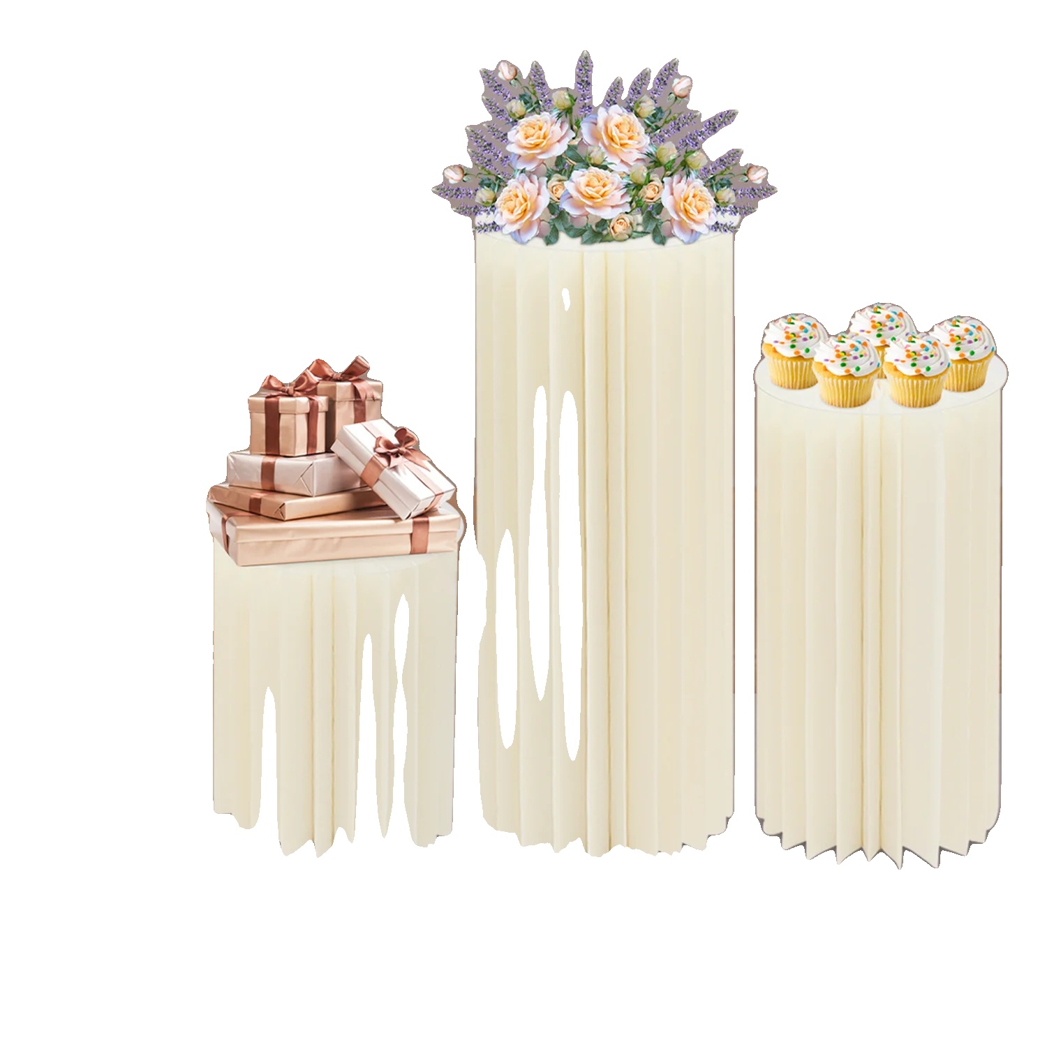 Blumenständer, Robustes Design, Vielseitig Einsetzbar Für Veranstaltungen, Weiss, L