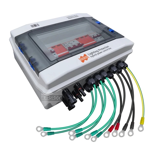 Dc-kombinationsdose, Schutzart Ip65, Überspannungsschutzsystem, Mit Kabel