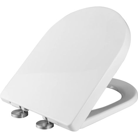 D-förmiger Wc-sitz, Wc-sitz Mit Herzförmigem Verschluss, Universal-wc-sitz, Weiß