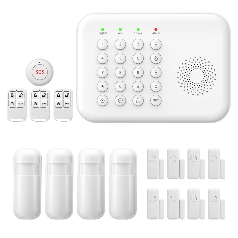 Drahtloses Sicherheitsalarmsystem, Echtzeitwarnungen, Smart-home-kompatibilität, A01 Gsm-kit E