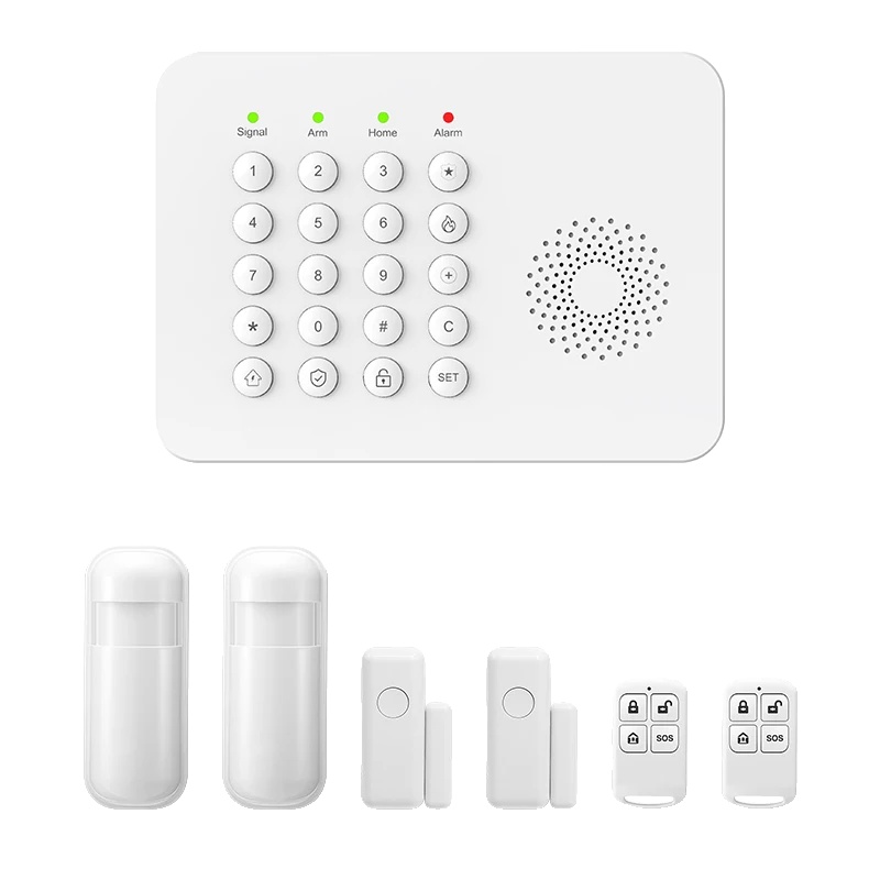 Drahtloses Sicherheitsalarmsystem, Echtzeitwarnungen, Smart-home-kompatibilität, Gsm-kit A02 B