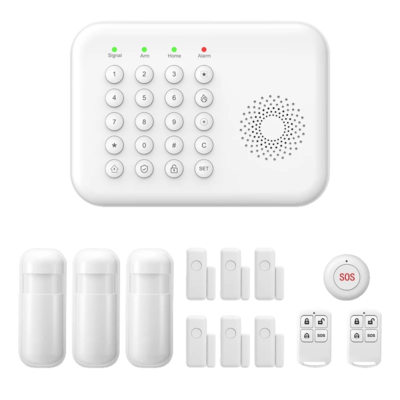 Drahtloses Sicherheitsalarmsystem, Echtzeitwarnungen, Smart-home-kompatibilität, A01 Gsm-kit D