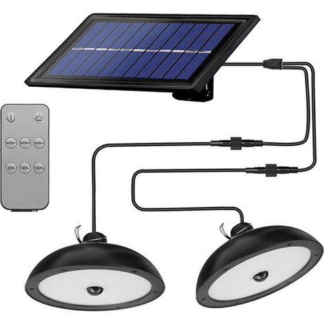Solar-außenleuchte Mit Bewegungsmelder Und Fernbedienung, Einstellbarer Helligkeit, Ip65, Für Garten, Hühnerstall, Balkon Oder Camping (kaltweiß)