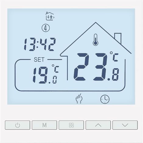 Programmierbarer 3a Lcd-warmwasserthermostat 5+1+1 Für Fußbodenheizung