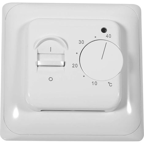 Elektromechanischer Thermostat, 220 V, Manuelle Steuerung, 5–40 °c, Für Fußbodenheizung Und Heizkörper, Für Den Innenbereich