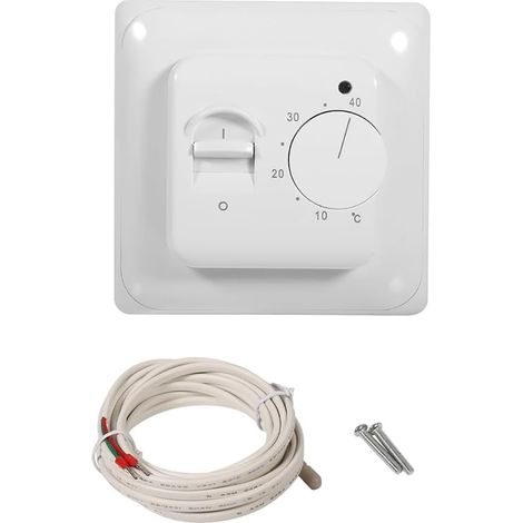 Mechanischer Thermostat, Temperaturregelung 5–40 °c, Wandmontage, Fußbodenheizung, 220-v-led-schalter