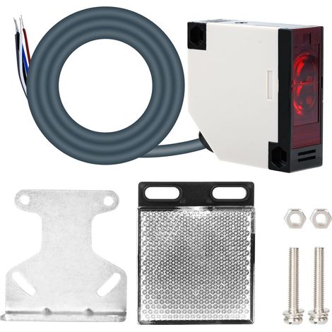 Fotoelektrischer Schalter, Reflexionsschalter 12–24 V Dc, Erfassungsabstand 0,1–4 M, Industriesensor