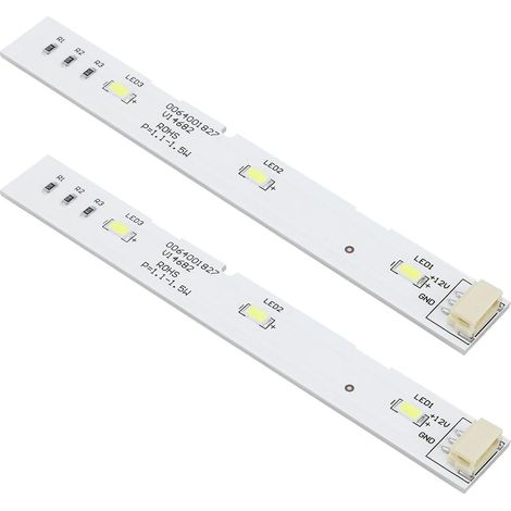 2-teiliger Led-streifen, 13 X 1,6 Cm, Teilenummer 0064001827, Für Haier Bcd-575wdbi Kühlschranktür