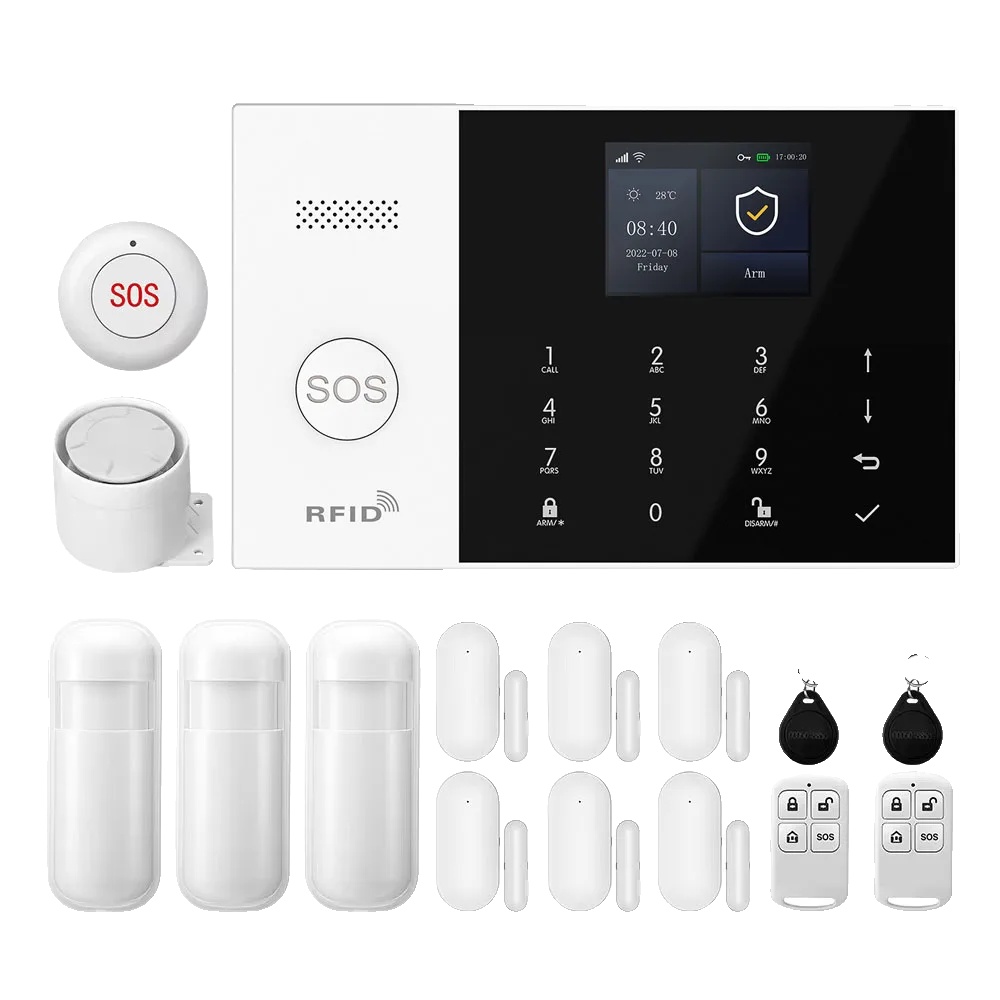 Alarmanlage, Drahtlose Verbindung, Fernüberwachung, 4g-wlan-kit