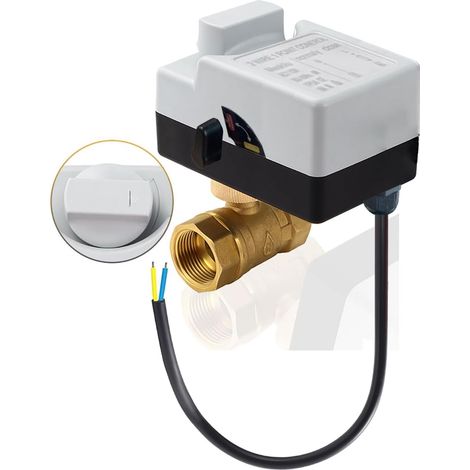 3/4" Dn20 Kugelhahn, Ac220v Motor, Messing, Ip65, Hauswassersystem