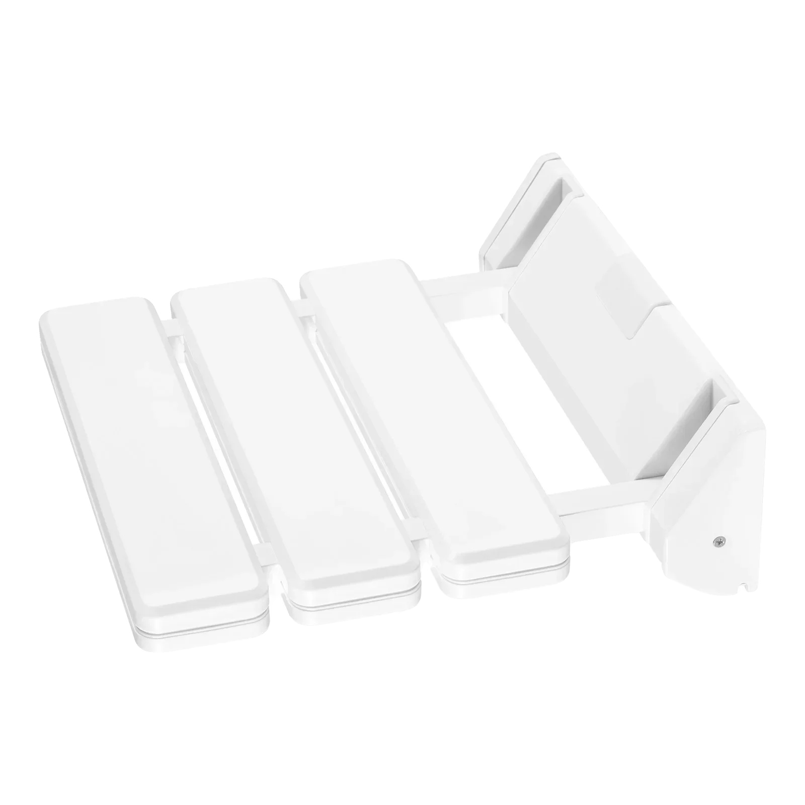 Duschsitz, Wandmontage, Rutschfest, Weiss