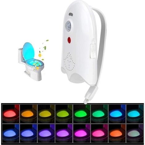 Led-toilettenleuchte, Usb-wiederaufladbar, Nachtlicht Mit 16 Farben Und Sensor, Badezimmer-nachtlicht, Toilettenlampe Mit Farbwechsel
