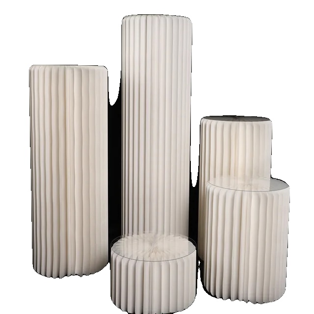 Faltbarer Tortenständer, Robustes Design, Individuell Anpassbar, 20, 40, 60, 80, 100 Cm, Weiß
