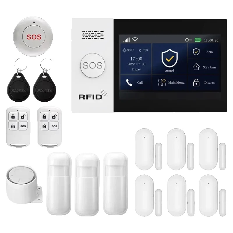 Intelligentes Alarmsystem, Drahtlose Verbindung, Echtzeitbenachrichtigungen, 2g-wlan-kit