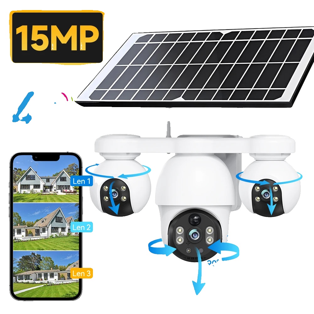 Solarbetriebene Ip-kamera Mit Nachtsichtfunktion Und 4g-konnektivität.