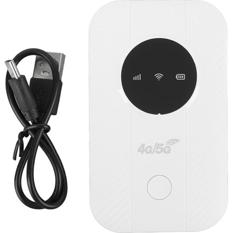 Mobiler 4g/5g-router, 300 Mbit/s Wlan, 10 Geräte, 2100 Mah Akku, Reise