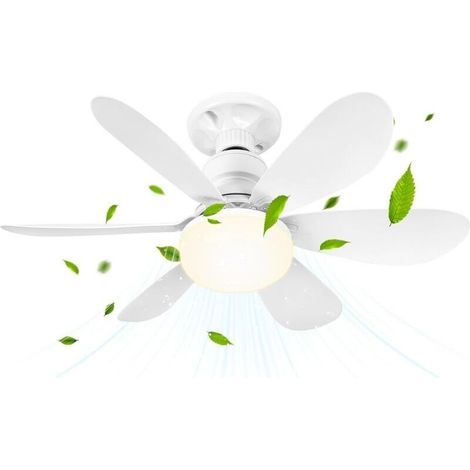 Kleiner Deckenventilator Mit Dimmbarer Led-beleuchtung, 40 W Und Fernbedienung, E27-fassung, Ackerman, 52 Cm