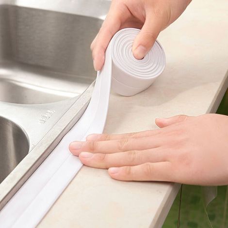 3er-pack Wasserdichtes Dichtungsband, Selbstklebend, Wasserdicht Und Schimmelresistent, Dichtungsmittel Für Badezimmer, Dichtungswerkzeug Für Küchenkantenschutz