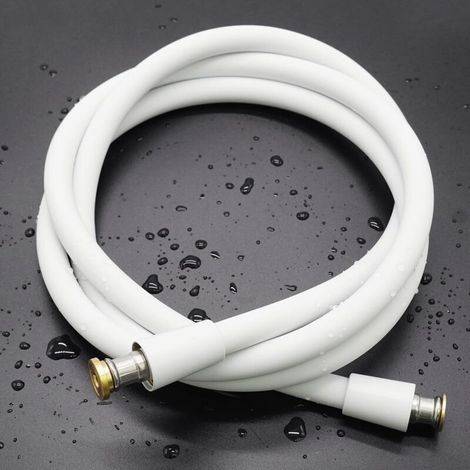 Universeller Flexibler Schlauch (g1/2 Zoll, 2 M) Aus Hochflexiblem Silikon, Knick- Und Verdrehungsbeständig, Für Wcs Mit Integriertem Bidet, Weiß
