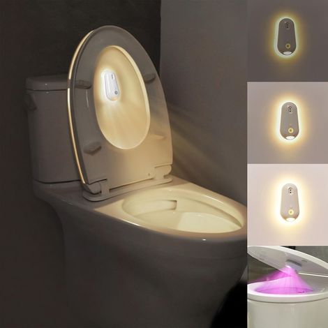 Led-toilettenleuchte Mit Bewegungsmelder, Uv-sterilisatorlampe, Wasserdicht Und Wiederaufladbar, Nachtlicht Für Bad Und Wc