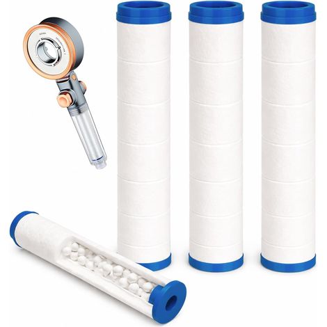 Hochdruck-duschkopf Mit Antikalkfilter Und 2 Filtern. Wassersparender Duschkopf Mit Antikalkfilter. Handbrause Fürs Badezimmer (2 Filter).