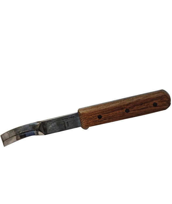 Tonino Curve Beidhändiges Messer Mit Gebogener Klinge Und Holzgriff