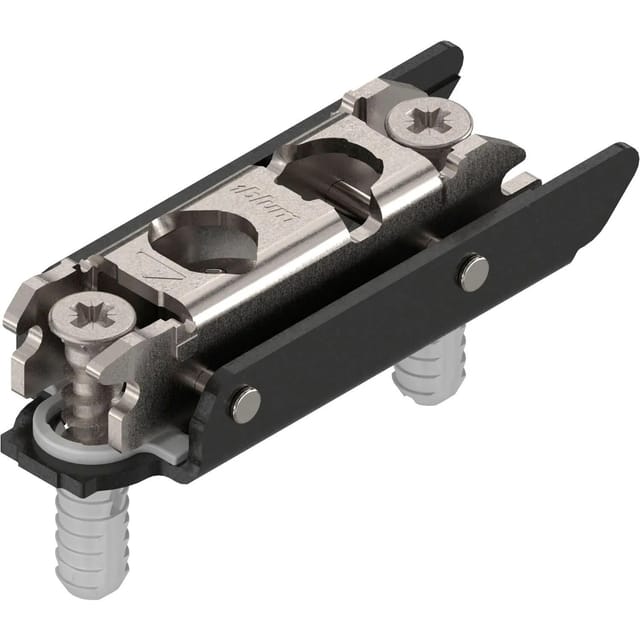 Clip Montageplatte, gerade (20/32 mm), onyxschwarz - Blum