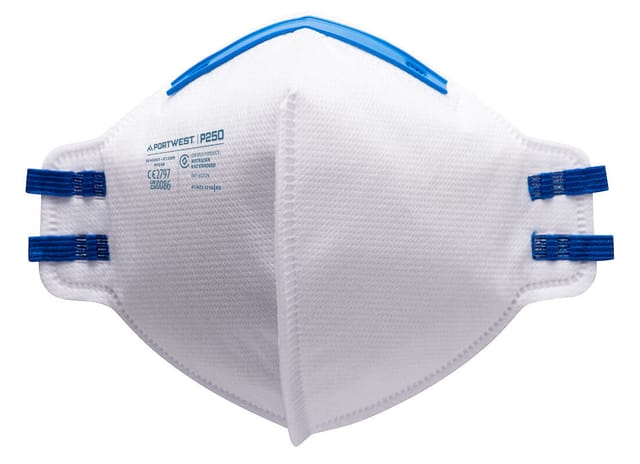 Pack mit 20 faltbaren FFP2-Masken, Weiß