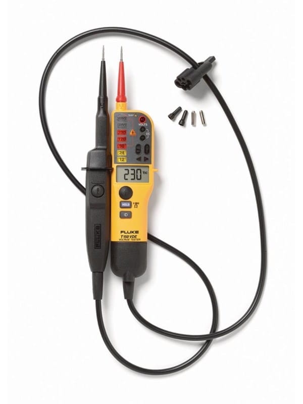 T150 Zweipoliger Spannungsprüfer cat iii 690 v, cat iv 600 v Akustik, lcd, led, Vibration - Fluke