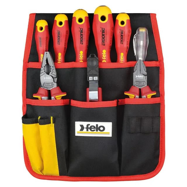 9-teiliger isolierter Werkzeugsatz. SL/PH/PZ Felo 41399504