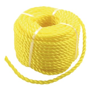 Kunststoff-Seil / Allzweckseil 6 mm x 20 m gelb