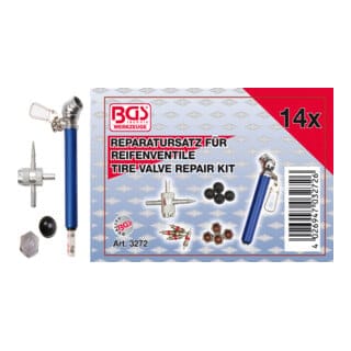 Reparatursatz für Reifenventile 14-tlg.