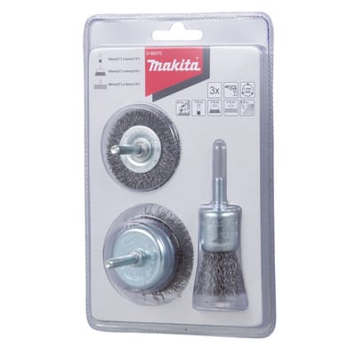 3er-Set Topfbürsten für Bohrmaschinen - MAKITA D-66070