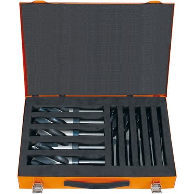 Projahn Kassette HSS-G mit reduziertem Schaft Art. 49500 10 teilig, bestehend aus je 1 Stück: 10-12-14-16-18-20-22-24-25-26 mm