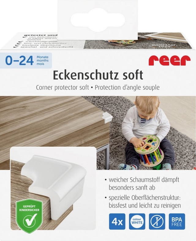 Eckenschutz soft weiß 4Stück