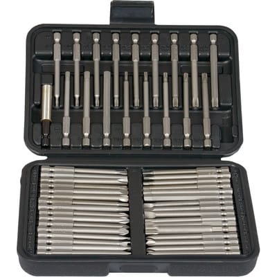 Projahn Securi Bit Box 50 teilig, mit Werkzeugkoffer, 6,3 / 1/4" 75 mm